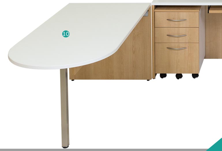 D-shaped table - Model A-3178-1